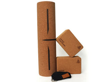 Load image into Gallery viewer, Man Flow Yoga™ Cork Yoga Bundle