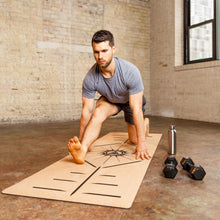 Load image into Gallery viewer, Man Flow Yoga™  Cork Yoga Mat