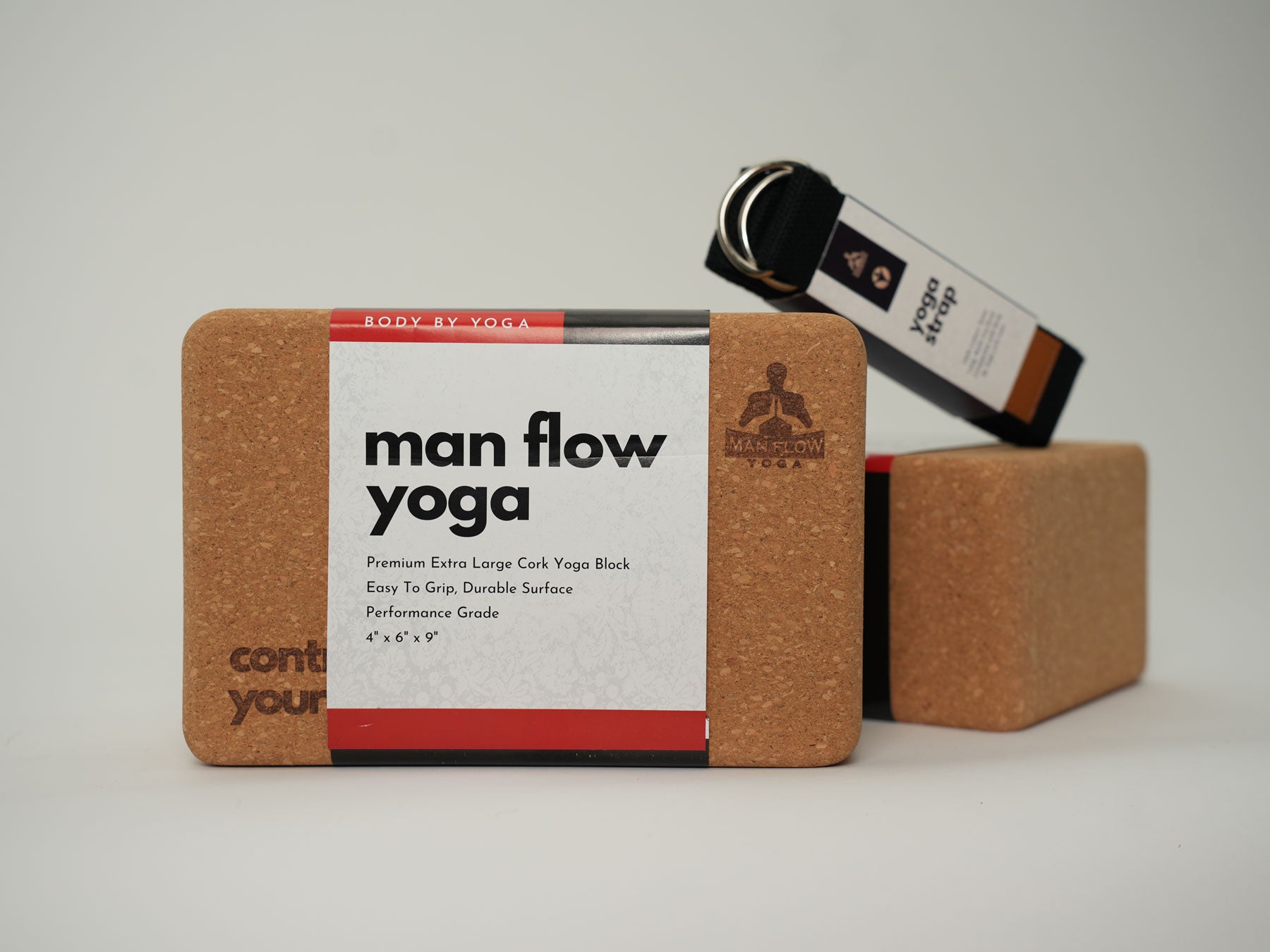 Man Flow Yoga™ Cork Yoga Bundle