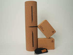 Man Flow Yoga™ Cork Yoga  Bundle