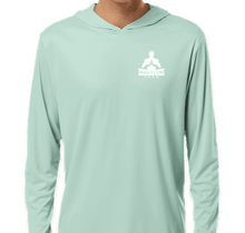 Load image into Gallery viewer, Man Flow Yoga™ UPF 50 Hooded Long Sleeve Performance Shirt (PRE-ORDER)
