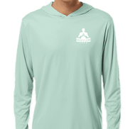 Man Flow Yoga™ UPF 50 Hooded Long Sleeve Performance Shirt